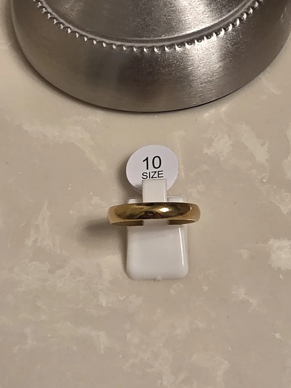 Men's Gold Ring Band Size 10
